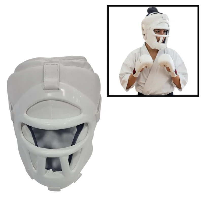 Martial arts accessories Adidas karate mask vest, white, size L - WS2554_L
