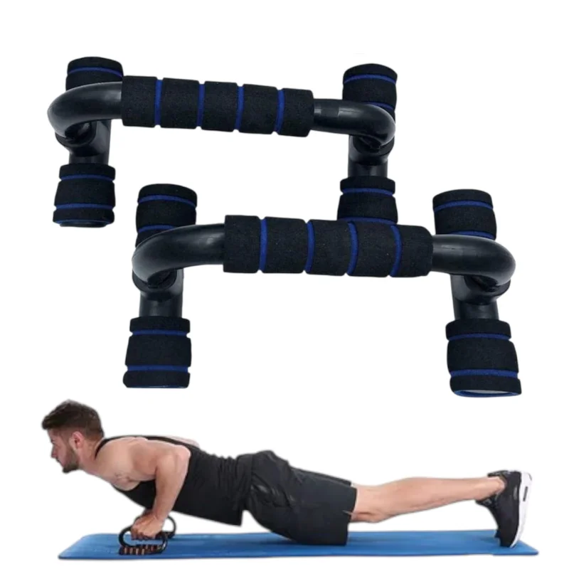 Poles for gym WS1422, plastic, black, 2 pcs.