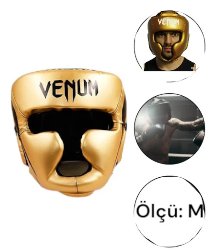 Qoruyucu dəbilqə WS1198, süni dəri, qara/qızılı, ölçü M
