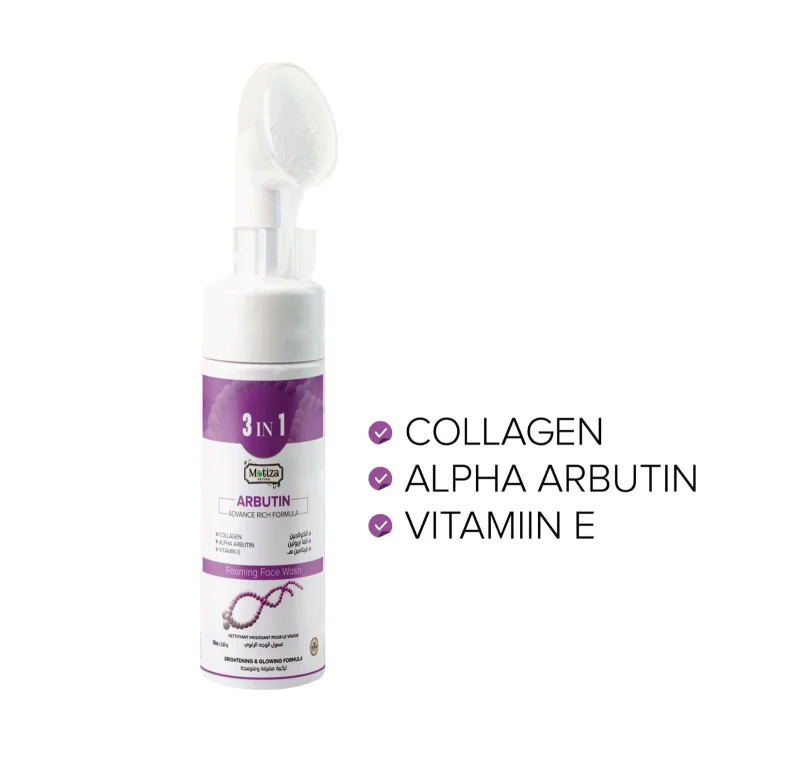 Üz yuma üçün köpük Motiza Arbutin 3in1, 150 ml