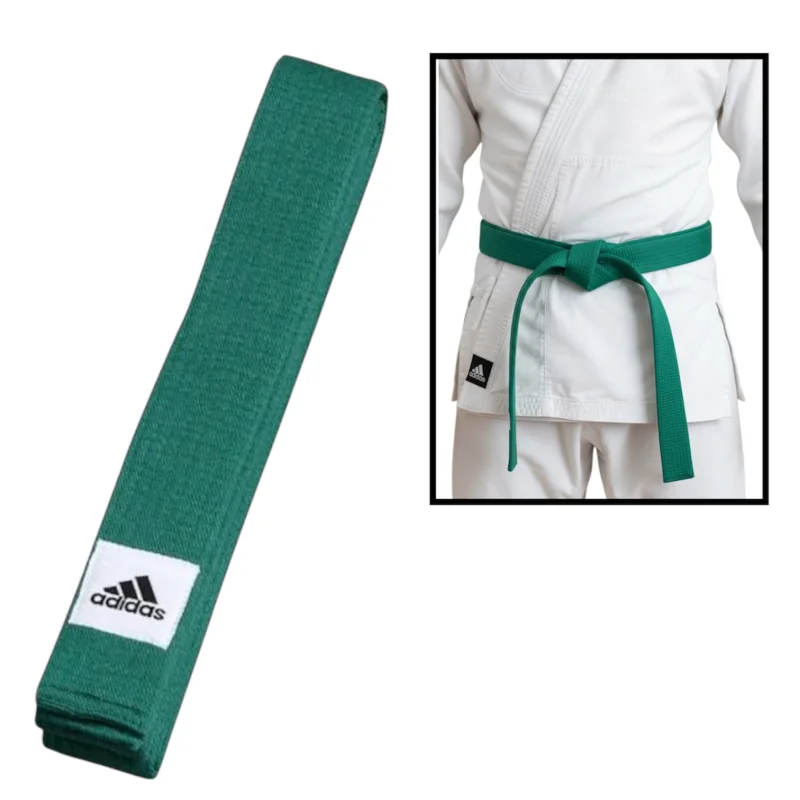 Kimano üçün kəmər Adidas yaşıl, uzunluq 250 sm - WS2542