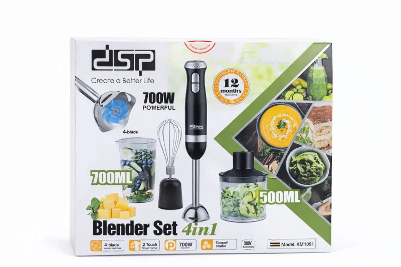 Blender DSP KM1091 4-ü-1-də, 700W Güclü Motor, 700 ml + 500 ml - KM1091 GS