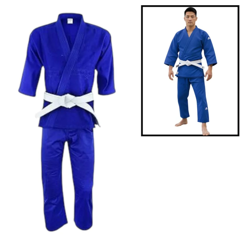 Kimono Adidas WS2431, blue, fabric, size 170