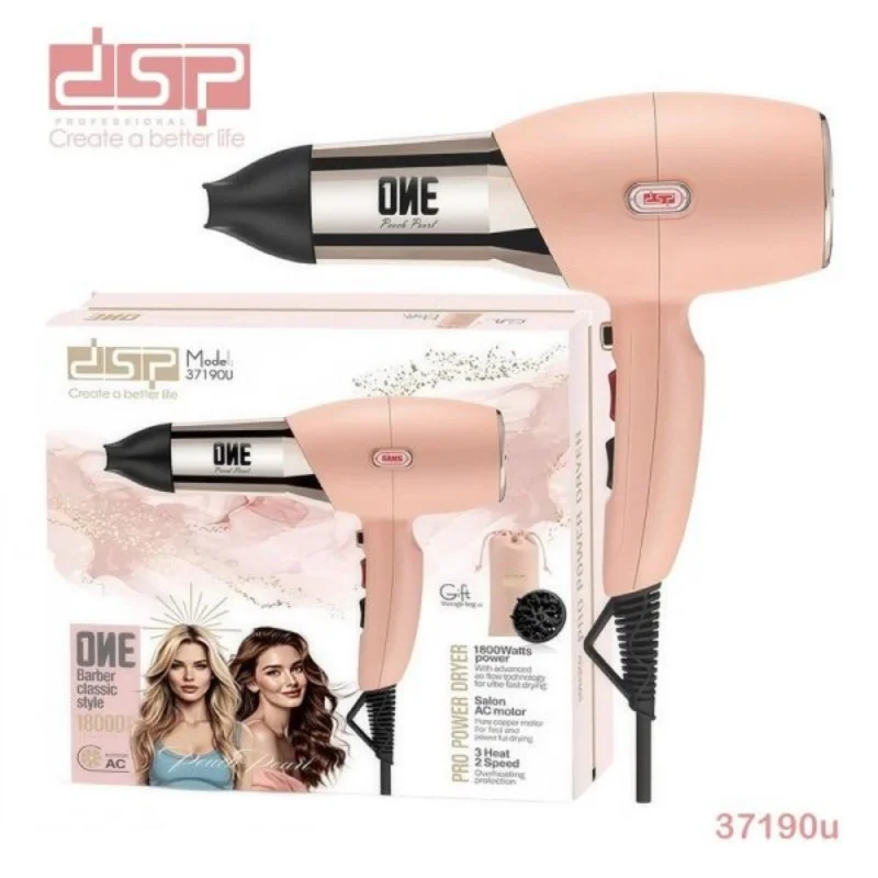 Фен DSP 37190U розовый
