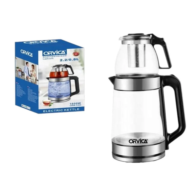 Elektrik çaydan Orvica SPRK_ORM-3305 1850W 2.2+0.8L Qara