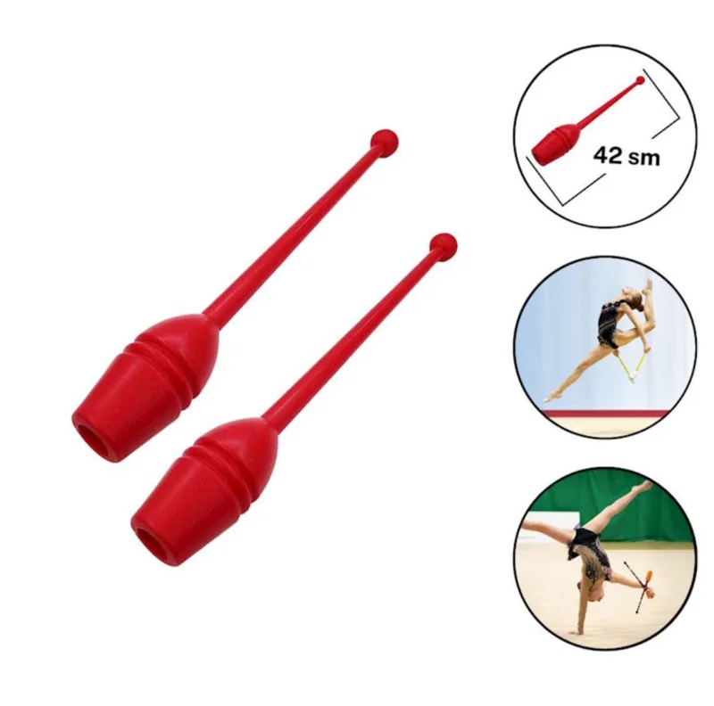 Rhythmic gymnastics club WS0639, red, 42 cm