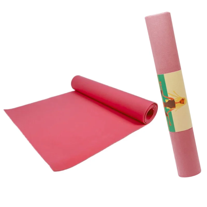 Yoga mat Eva WS0713, red, 173x61x0.4 cm