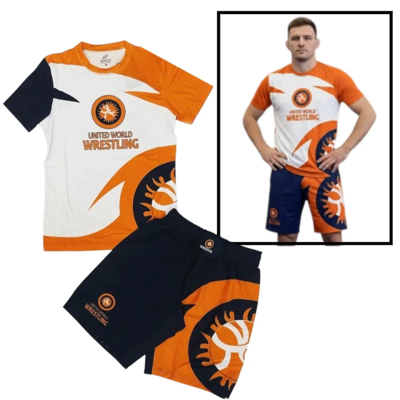 Wrestling suit WS2406 orange, polyester, size XXS