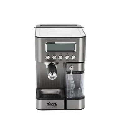 Coffee machine DSP KA3141, tubular, electronic control, for ground coffee, gray, 1350 W, 1.8 L, stainless steel
