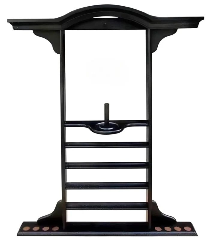 Bilyard aksessuarları üçün vitrin WS0781, 8 əd bilyard çubuğu üçün, qara