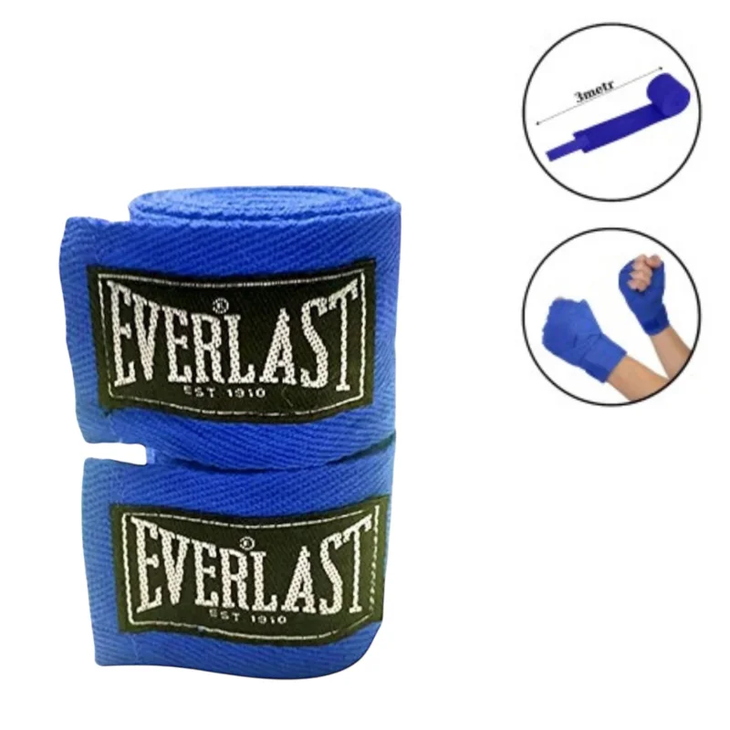 Boxing bandage Everlast WS0954, 3 m, blue