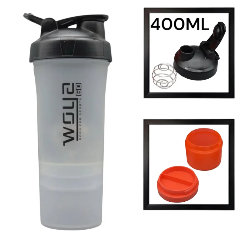 Şeyker WS1321, plastik, boz, 3 hissəli, 400 ml