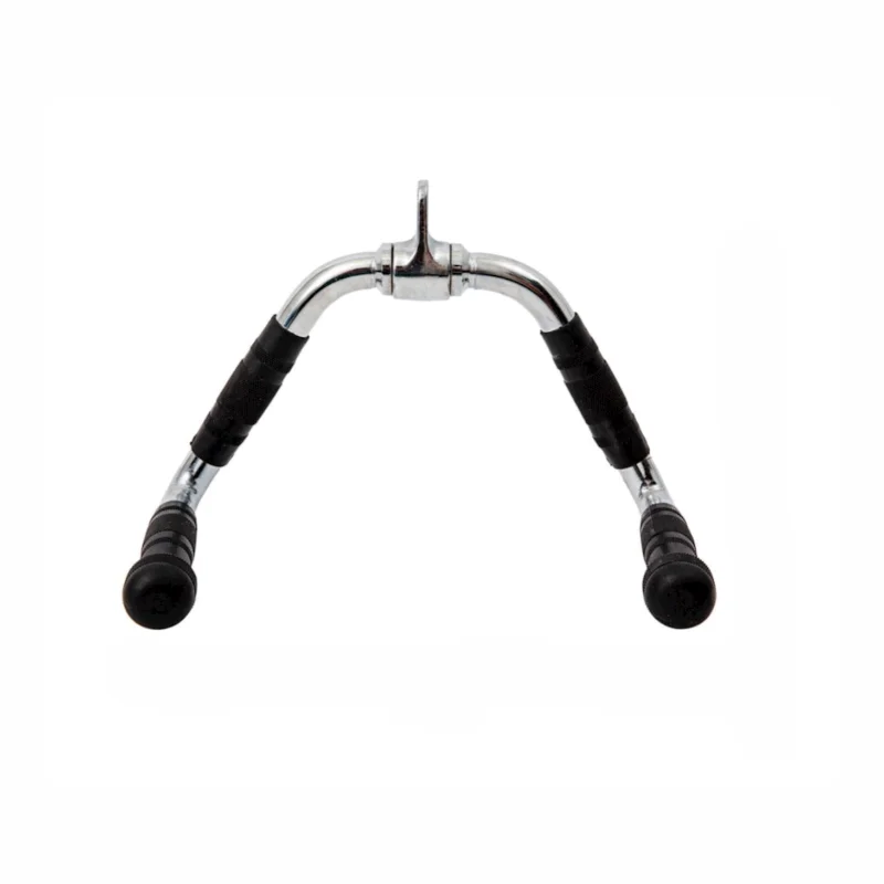 Trenajor üçün tutacaq WS0125 Extended Wide Tricep Bar, paslanmayan polad/rezin, 40x21 sm