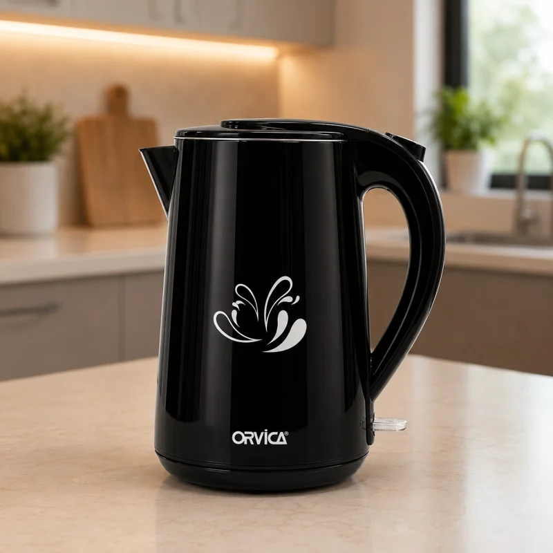 Электрический чайник Orvica, 2 л, белый, 2400 Вт.