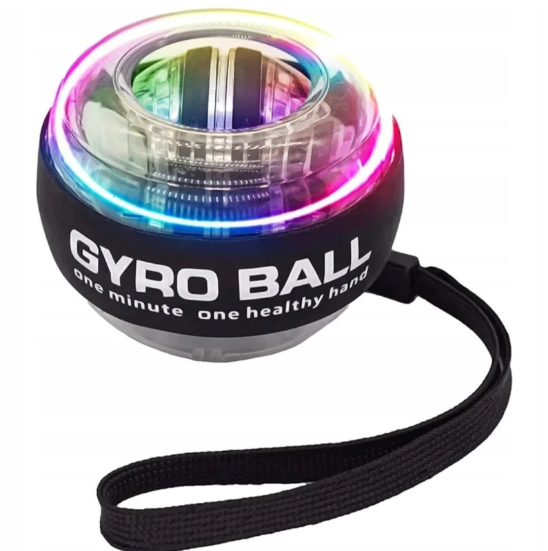 Expander gyro ball WS1352, illuminated, assorted colors
