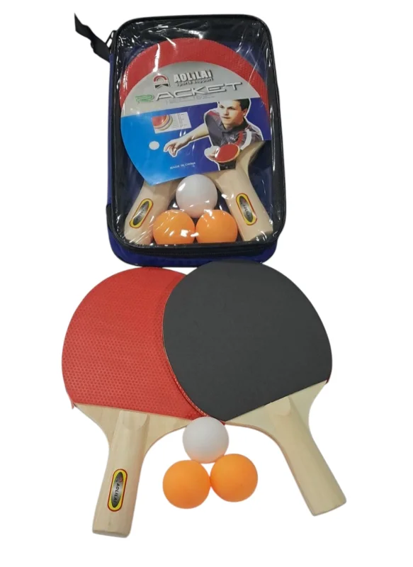 Table tennis set, 2 rackets, 3 balls and carrying bag - WS0836