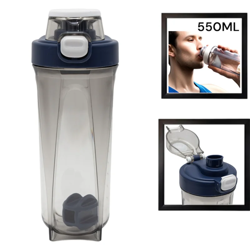 İdman su qabı şeyker WS1273, mavi, 550 ml