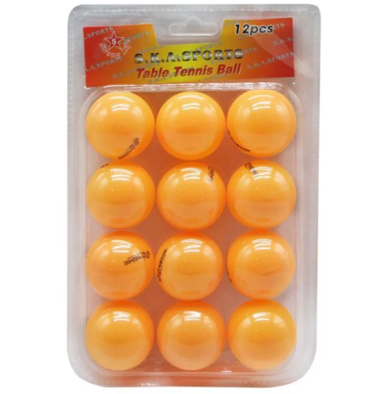 Ping-pong üçün top dəsti, 12 əd, sarı - WS0867