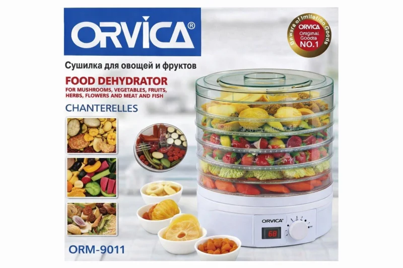 Сушилка для фруктов и овощей Orvica 250 Вт 5 л Az-44269