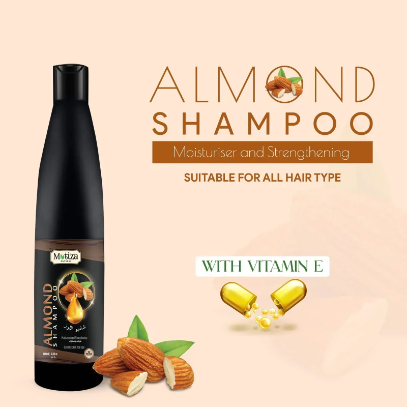 Saç şampunu Motiza Natural Almond, 400 ml