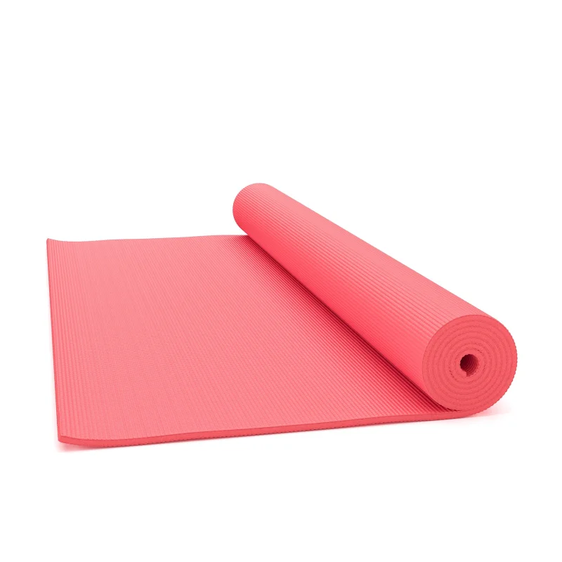 Yoga mat WS0725, red, 173x61x0.7 cm