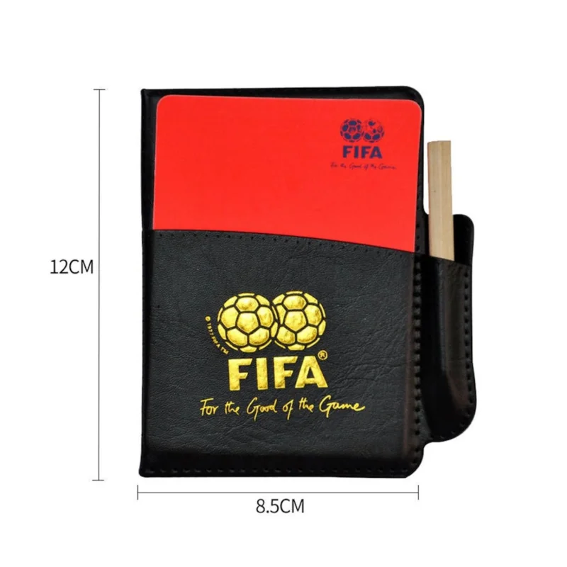 Referee sheet set WS1966, with yellow and red cards, notepad and pencil