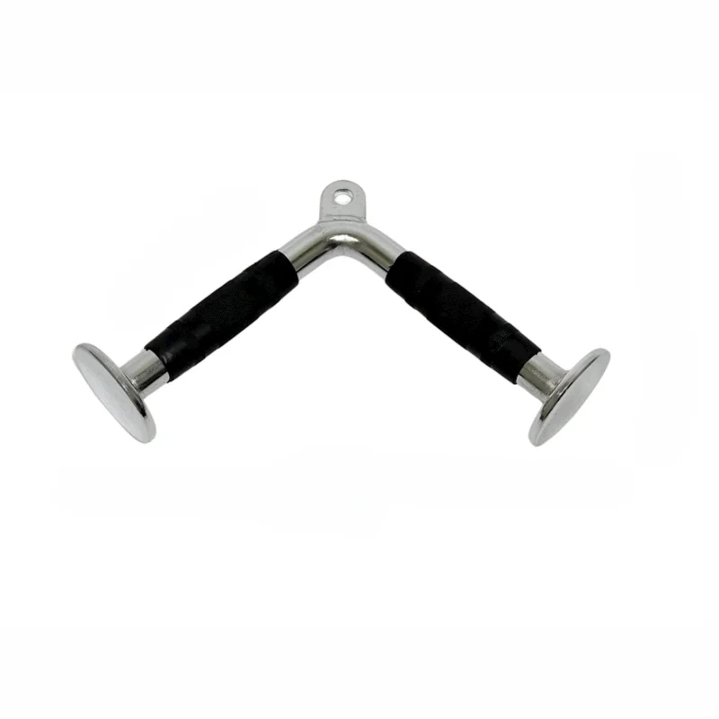 Tricep Push-Down Bar, stainless steel/rubber, 10x22x30 cm