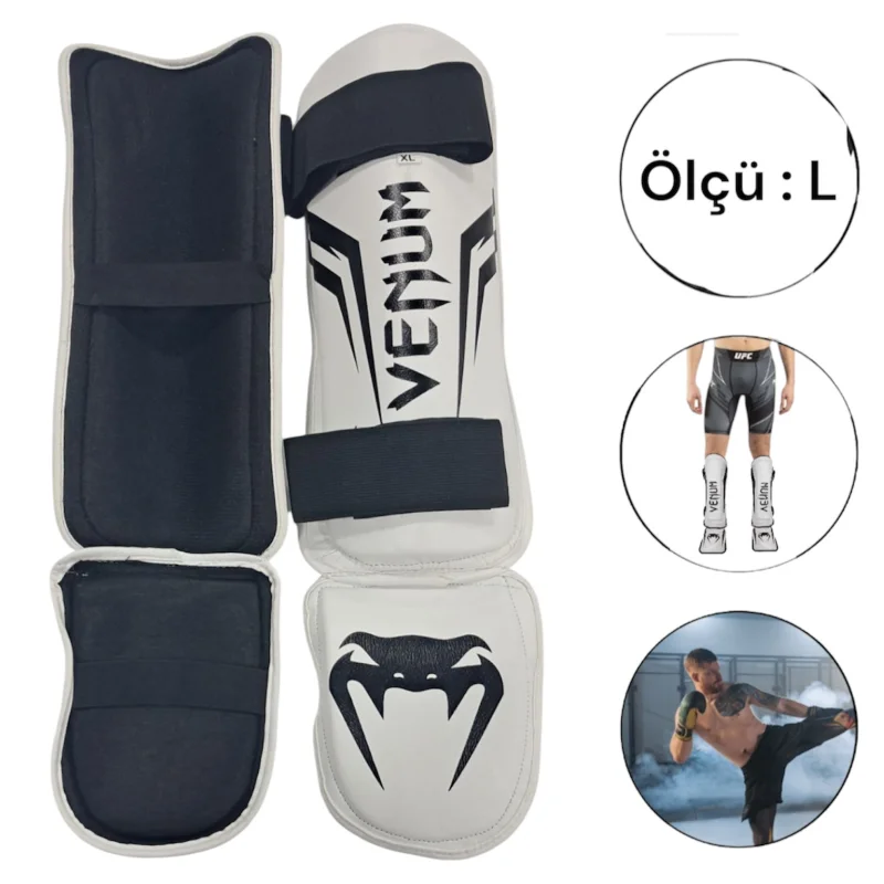 Kickboxing gloves Venum WS1224, white, size L