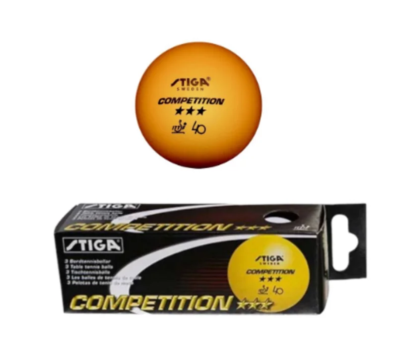 Ping-pong üçün top dəsti Stiga, 3 əd, sarı - WS0880