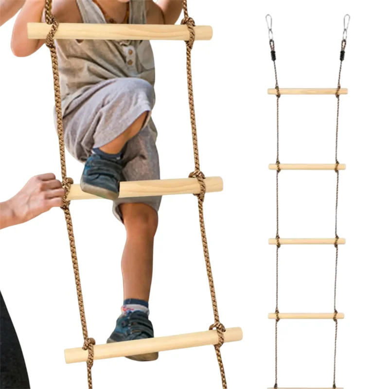 Rope ladder WS1459, wooden, 250x40 cm