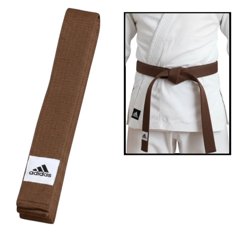 Ремень для кимоно Adidas, коричневый, длина 300 см - WS2548