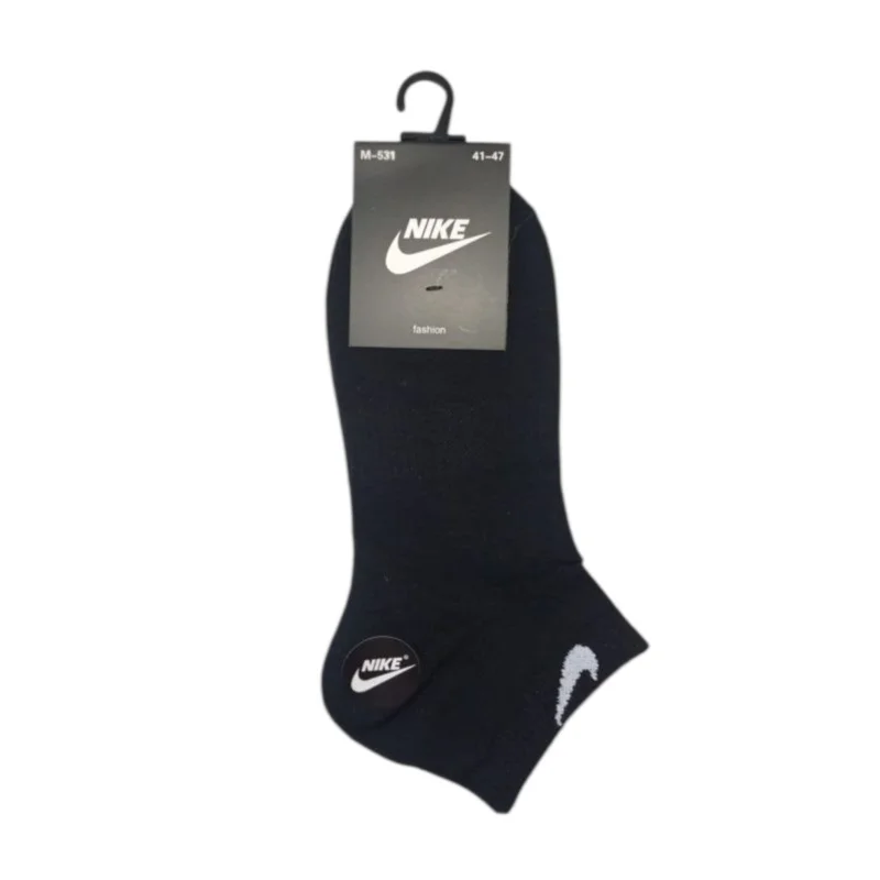 Носки Nike, короткие, черные, с логотипом, высокого качества и удобные - WS1507
