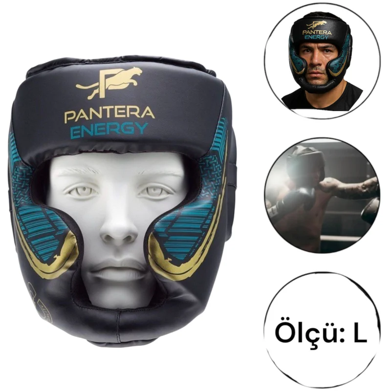 Safety helmet WS1176, artificial leather, black/blue, size L