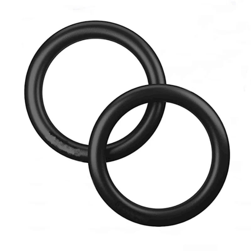 Gymnastics rings WS0521, without rope, black, 2 pcs.