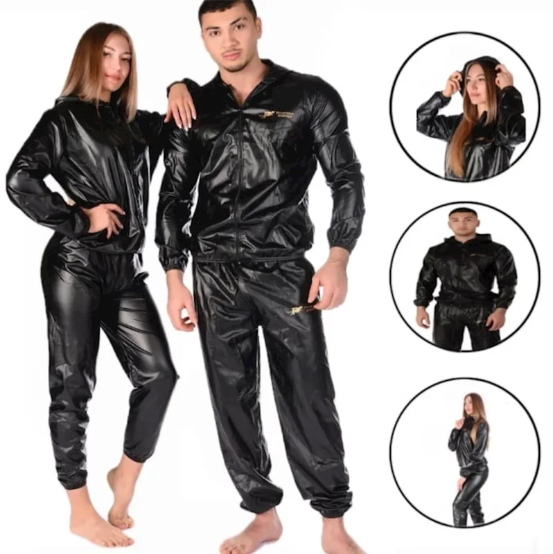 Slimming tracksuit Panther Energy WS0280, black, size 3XL