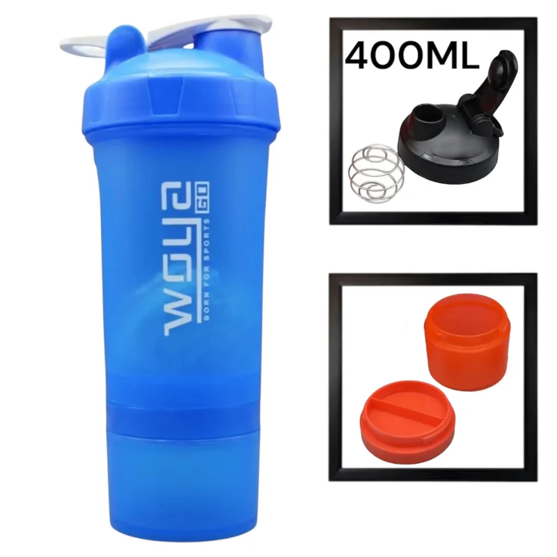 Şeyker WS1322, plastik, mavi, 3 hissəli, 400 ml