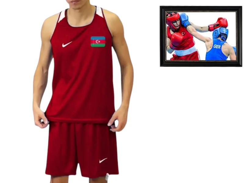 Boks forması, qırmızı, ölçü 2XS