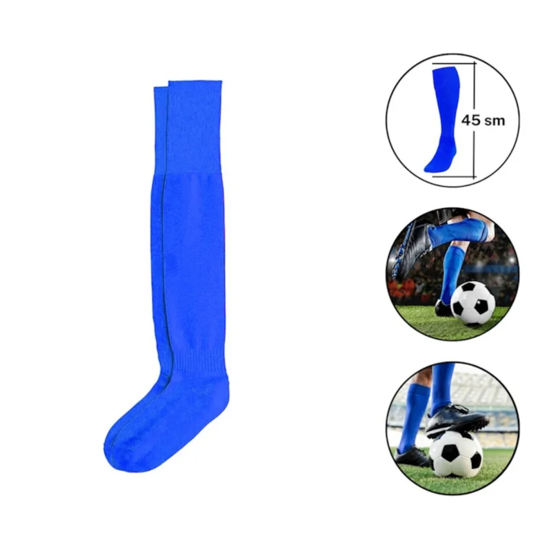 Futbol corabı, pambıq, mavi, 45 sm - WS1536