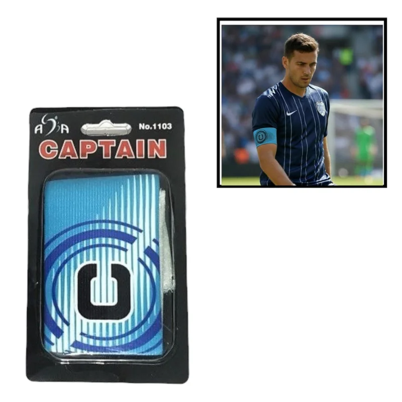 Captain's armband for football players, blue - WS1968
