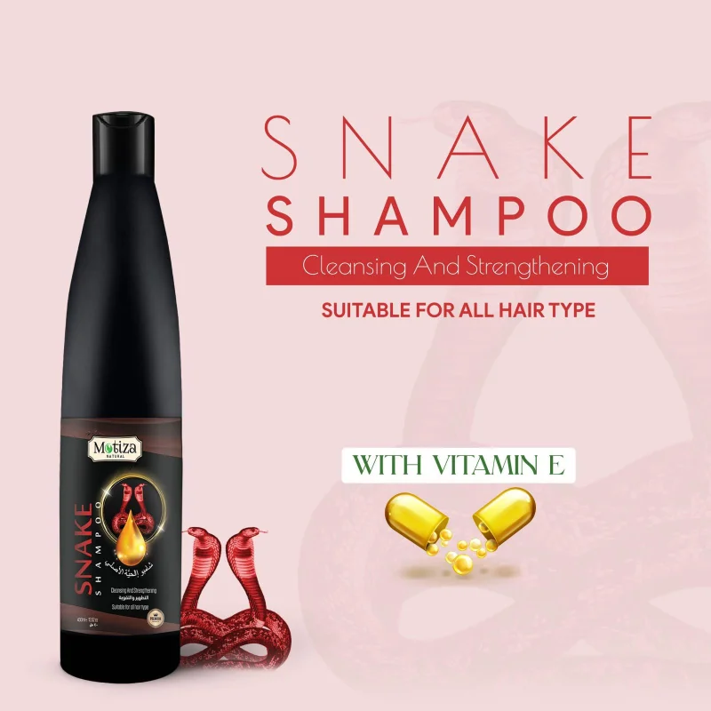 Hair shampoo Motiza Natural Snake, 400 ml