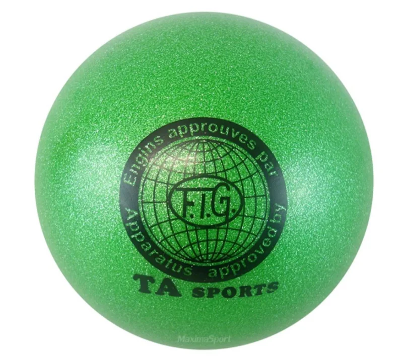 Bədii gimnastika üçün top WS0662, yaşıl, 16 sm