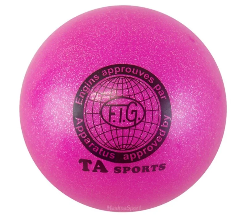 Bədii gimnastika üçün top WS0656, çəhrayı, 16 sm