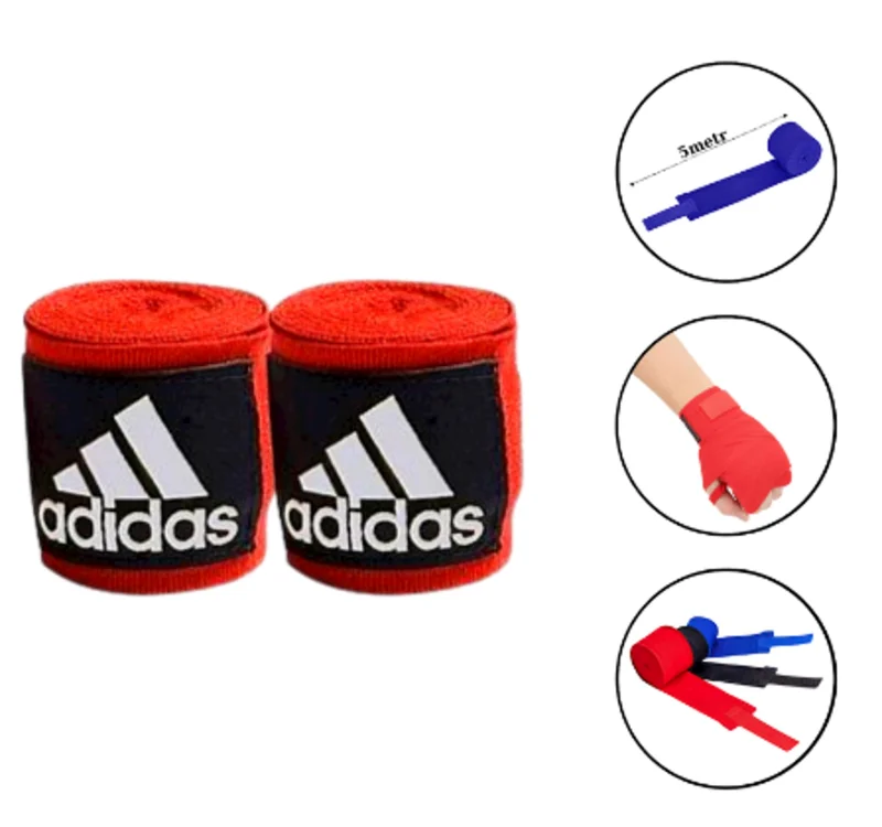 Boxing bandage WS0953, 5 m, polyester, red