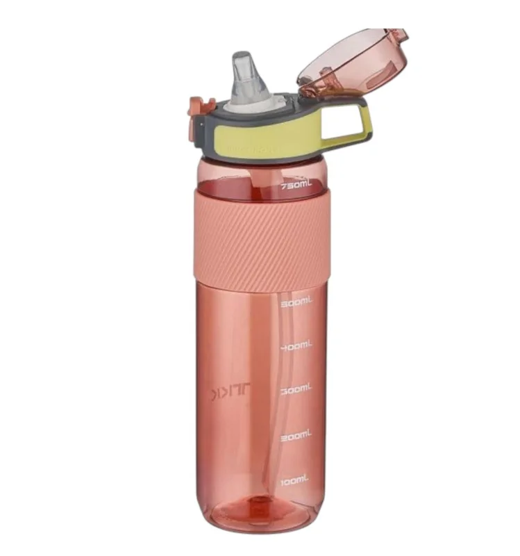 İdman su qabı WS1290, qırmızı/şəffaf, 1000 ml