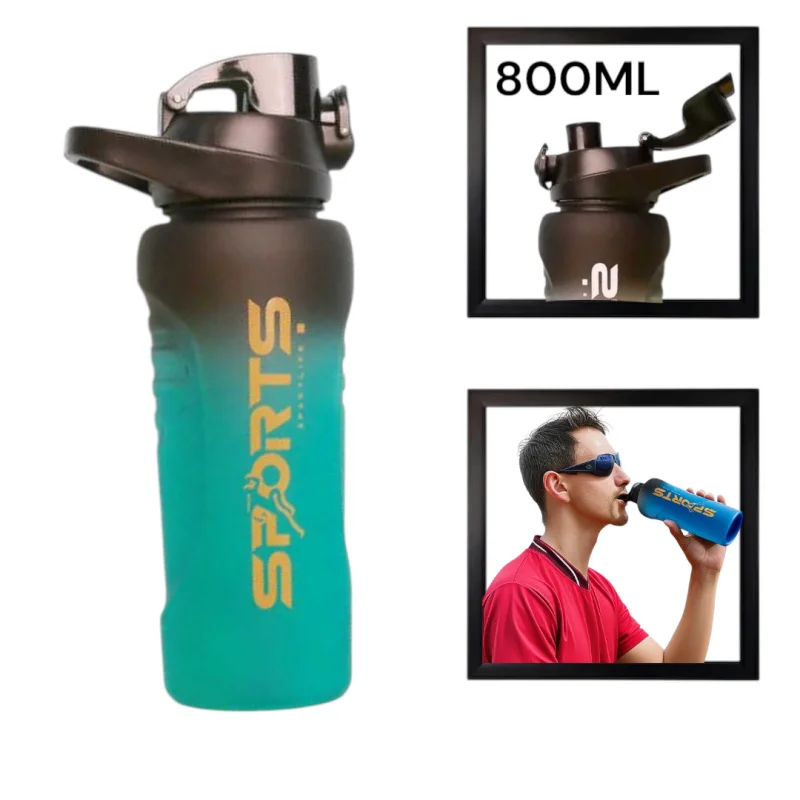 İdman su qabı Sports WS1301, yaşıl, 800 ml