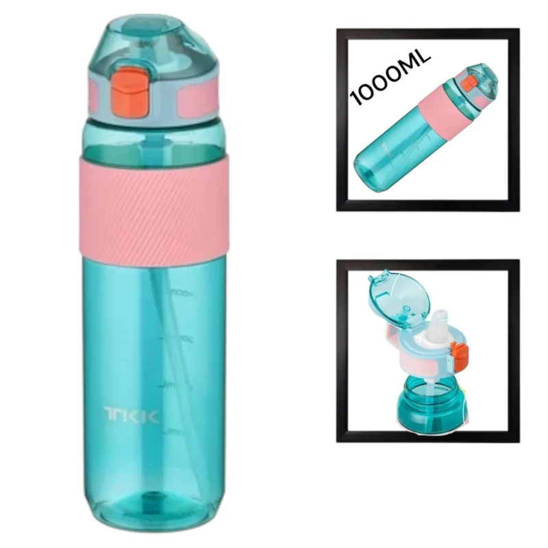 Sports water bottle WS1289, blue, 1000 ml