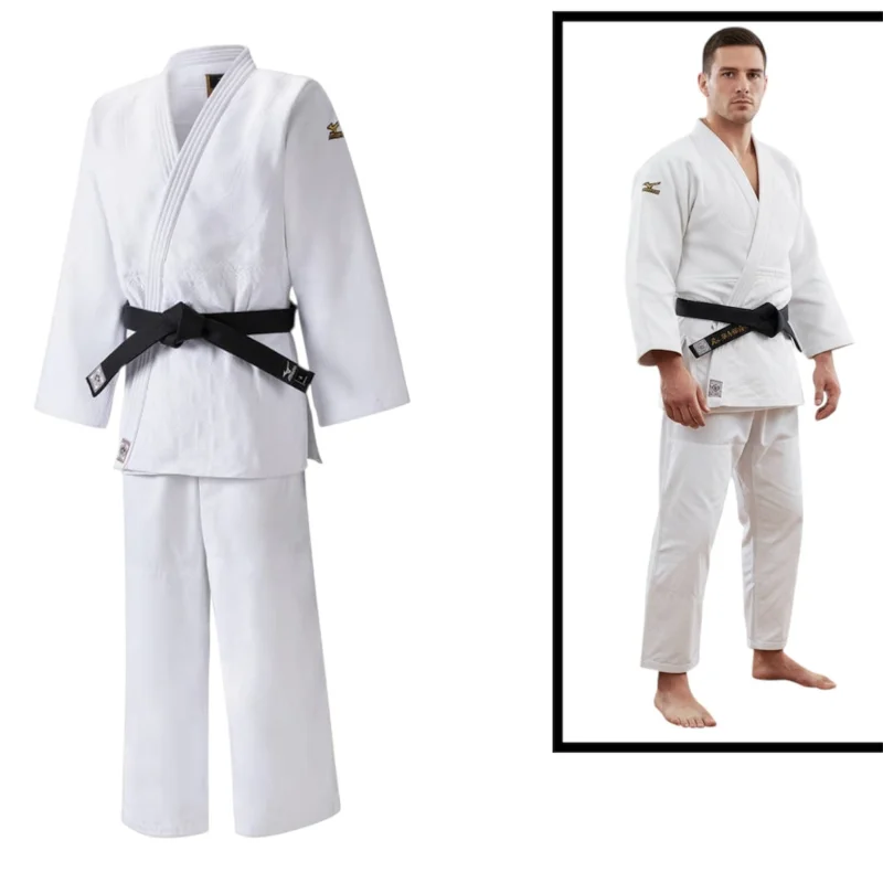 Kimono Mizuno WS2474, white, fabric, size 150