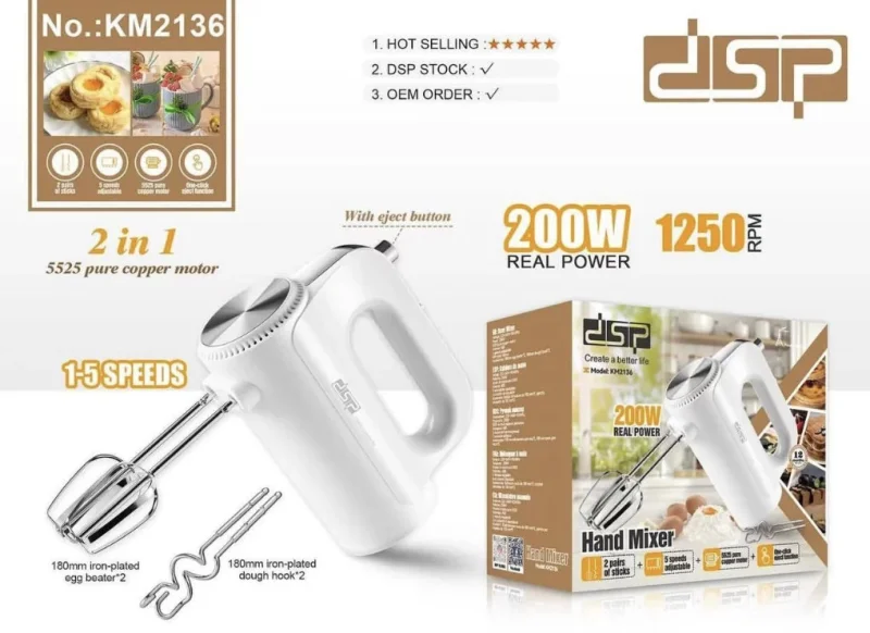 Mikser DSP KM-2136 White