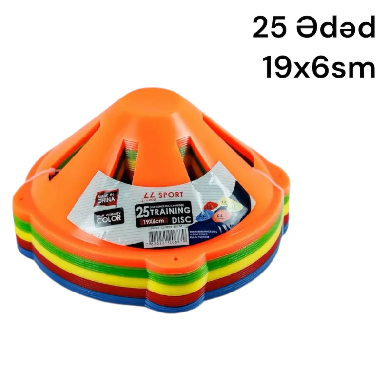 Football equipment and accessories training cone WS1595, 25 pieces, product assortment