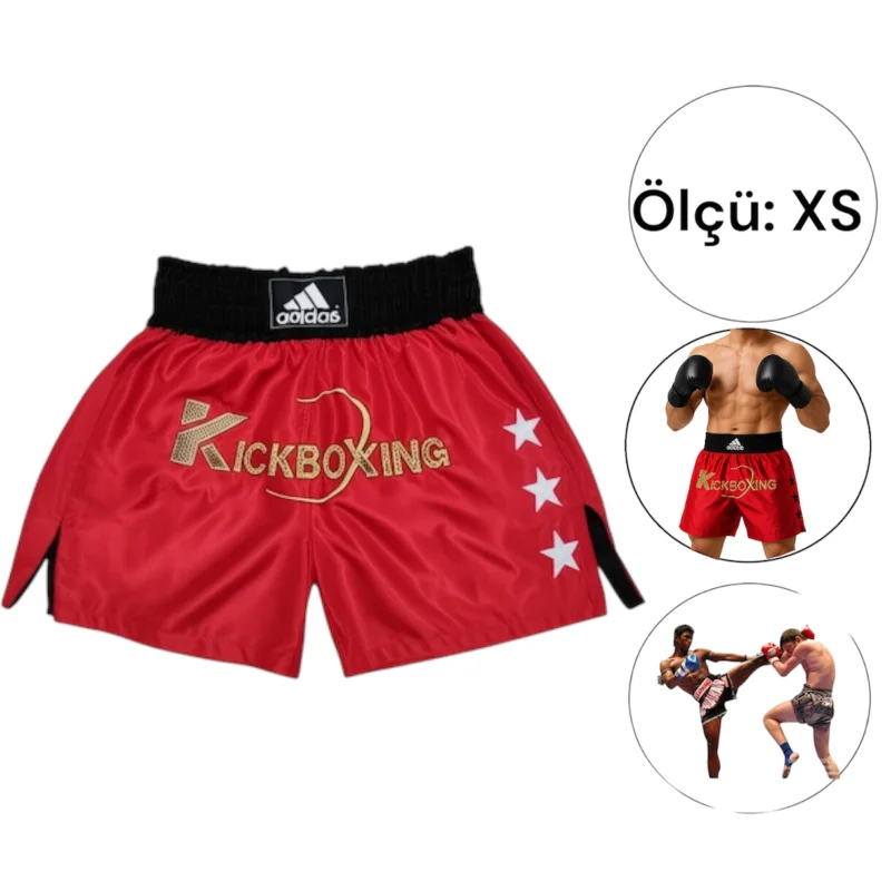 Kickboxing shorts WS1253, red, size XS